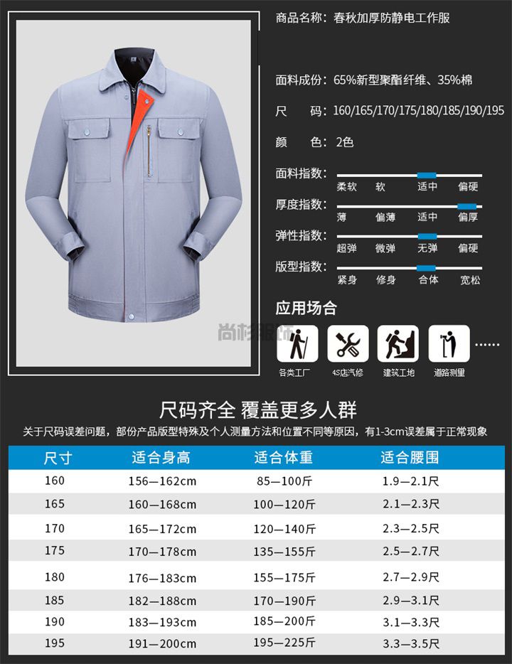 春秋加厚防靜電工作服07(圖4) 春秋加厚防靜電工作服07(圖4)