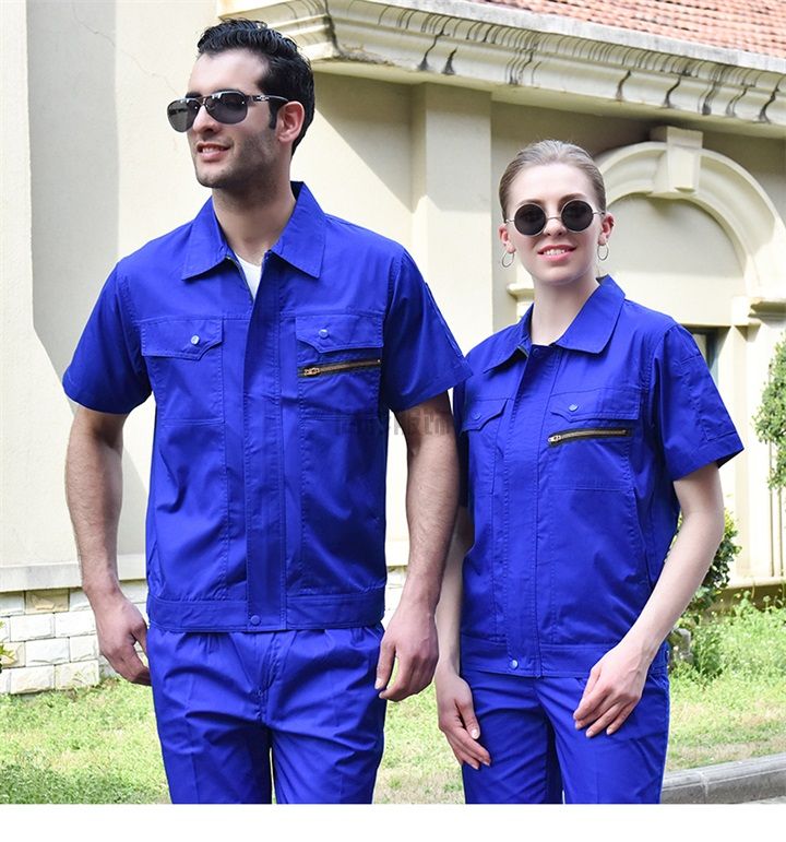 夏季滌棉短袖防靜電工作服SX060(圖9) 夏季滌棉短袖防靜電工作服SX060(圖9)